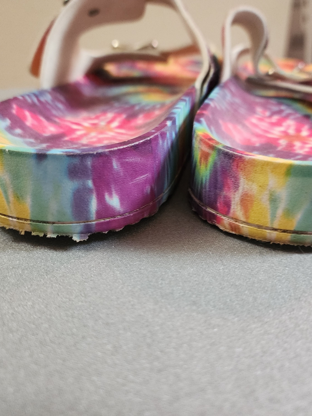 Steve Madden Tie-Dye Double-Buckle Slide Sandals - Picture 7 of 7